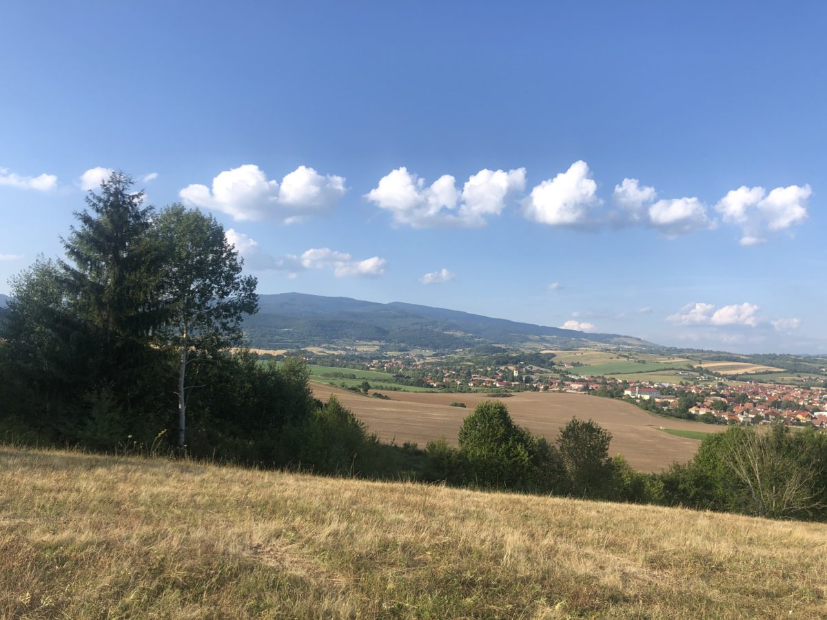 Run with view on Polana hill